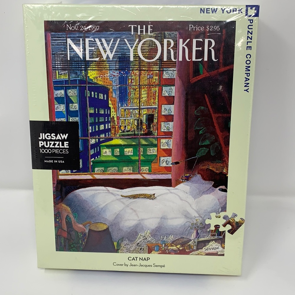 Cat Nap 1000 Piece Puzzle New York Puzzle Company